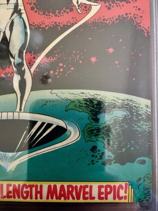 Silver Surfer 1,  CGC 9.  4 (NM) C/OW Pages,  Marvel,  August 1968,  Volume 1 5