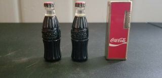 2 1950s Coca - Cola Bottle Shaped Lighters,  1 Butane Lighter Coke