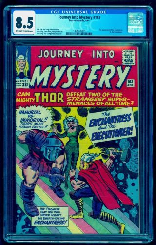 Journey Into Mystery 103 Cgc 8.  5 Oww Colors No Marks Very Rare