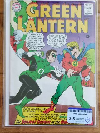 Green Lantern 40 - Cbcs Graded 3.  5 (very Good -) ; Team Up With Golden Age G.  L.