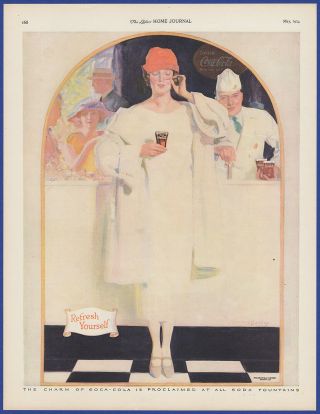Vintage 1924 Coca - Cola Coke Soda Mcclelland Barclay Art Print Ad 20 