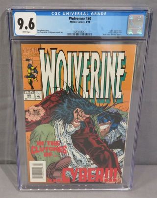 Wolverine 80 (x - 23 Cameo In Test Tube) Cgc 9.  6 Nm,  Marvel Comics 1994
