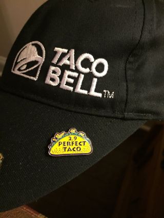 Rare Taco Bell Hat lapel Pin Live Mas fire live mas Perfect 2.  9 vintage 4