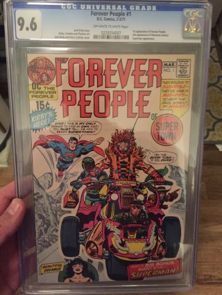 The Forever People 1/cgc 9.  6 Universal Off White - White Pages/1st Full Darkseid