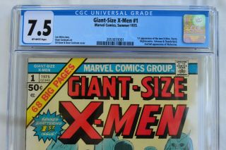 Giant Size X - Men 1 CGC 7.  5,  FIRST APPEARANCE OF X - MEN TEAM 2