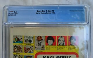 Giant Size X - Men 1 CGC 7.  5,  FIRST APPEARANCE OF X - MEN TEAM 7