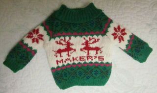 MAKERS MARK Christmas Sweater & Hat Bottle Covers fit 750ml Bottle,  Ornament 2