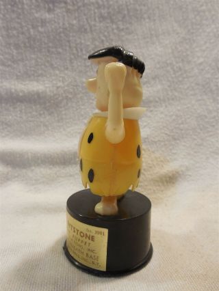 Flintstones Vintage Kohner Plastic Push Puppet Toy - Fred Flintstone No.  3991 2