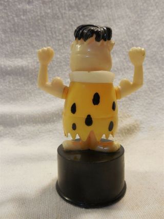 Flintstones Vintage Kohner Plastic Push Puppet Toy - Fred Flintstone No.  3991 3