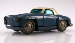 Vintage Schuco Mercedes 190 Sl1044 Micro Racer Blue Toy Car