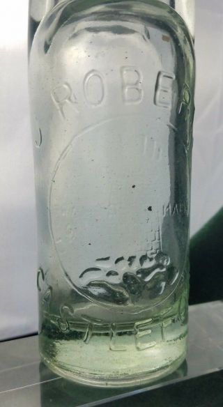 J.  Roberts Codd stopper Castleford Bottle w/Marble - MADE IN INDIA 2