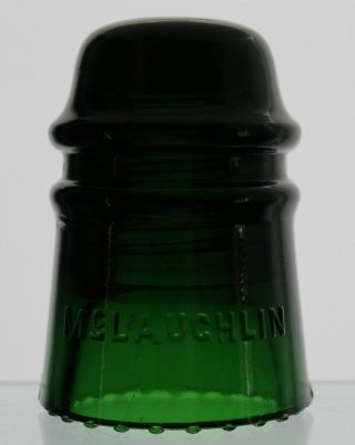 Emerald Green Cd 121 Mclaughlin No 16 Toll Glass Insulator