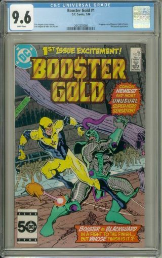 Booster Gold 1 (dc Comics,  1986) Cgc Graded 9.  6 White Pages