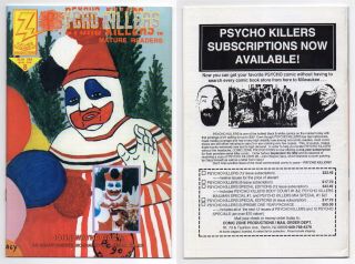 Psycho Killers 8 John Wayne Gacy Horror Rare Htf Low Print 1992 Comic Zone