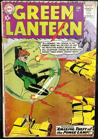 Green Lantern Comic (dc,  1960) 3 Silver Age