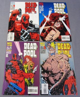 Deadpool 1 2 3 4 (full Run 1 - 4) Shape Marvel 1994 Mark Waid,  Churchill