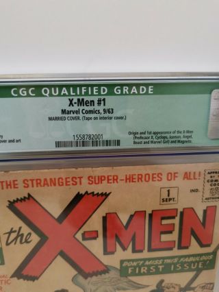 X - men 1 1st issue 1963 cgc 2.  5 offwhite pages married cover - Complete 10