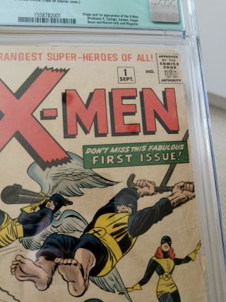 X - men 1 1st issue 1963 cgc 2.  5 offwhite pages married cover - Complete 5