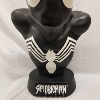 SIDESHOW SPIDER - MAN Life SIZE BUST Symbiote Version STATUE Movie Avengers Venom 7