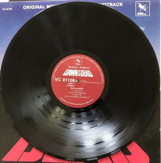 DAWN OF THE DEAD George Romero Vinyl LP Soundtrack Varese Sarabande Goblin 4