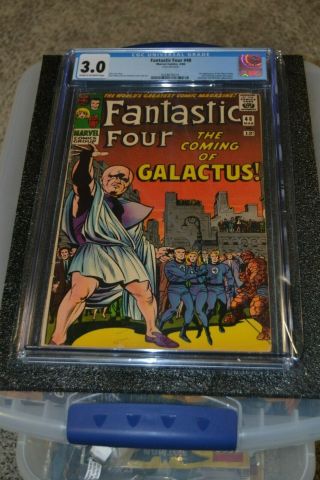 Marvel Comics,  Fantastic Four 48,  Cgc 3.  0,  1st App Of Galactus,  Silver Surfer