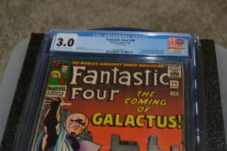 Marvel Comics,  Fantastic Four 48,  CGC 3.  0,  1st App of Galactus,  Silver Surfer 2