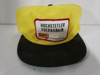 Vintage Kent Feeds Louisville Hat Hochstetler Crawfordsville Iowa Snap Back