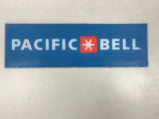 Pacific Bell Plastic Pay Phone Sign