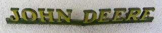 Vintage JOHN DEERE ' B ' TRACTOR HOOD ORNAMENT Script Logo Emblem Badge Medallion 2