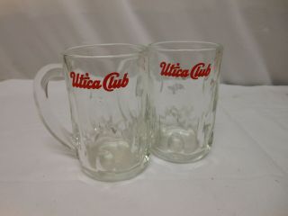 2 Vintage Utica Club Beer Mugs