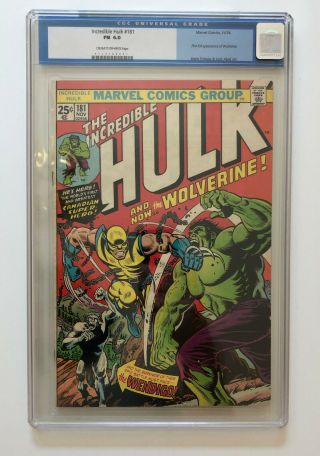 The Incredible Hulk 181 Cgc 6.  0 1st Full Wolverine,  Cream To Off - White Pages