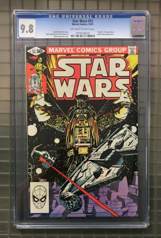 Star Wars 52 Marvel Comics 1981 Cgc 9.  8 Darth Vader Appearance
