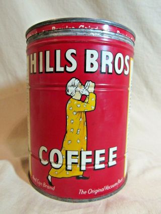 Vintage Hills Bros.  Can 2lb.  1939 - 45