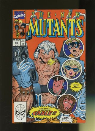 Mutants 87 Vf,  8.  5 1 Book Marvel,  X - Men,  1st Cable Appearance (1st Print)