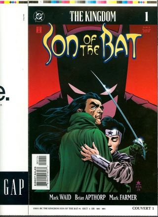 The Kingdom Son Of The Bat 1 Cover Proof 1999 Batman Dc Comics Production Art