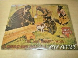 Vintage Keen Kutter Advertisement Wall Art.  13.  5 " X 17.  25 " Print.