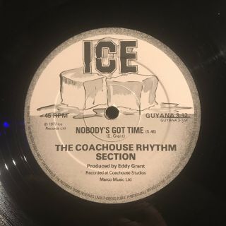Coachouse Rhythm Section “time Warp / Nobody’s” Rare 12” Cosmic Disco Funk Soul