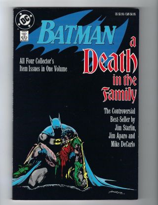 Batman A Death In The Family Dc 1st Print Tpb Rare Htf