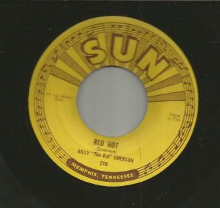 Rockabilly R&b / Blues - Billy Emerson - Red Hot - Pushmarks - Hear 1955 Sun 219