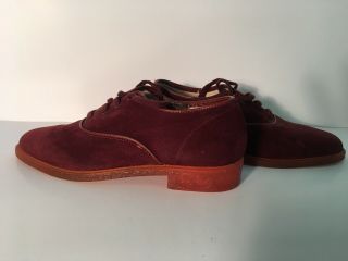 Vintage Crayon Shoes From The 80’s Mens Size 8.  Suede Merlot