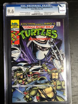 Teenage Mutant Ninja Turtles Adventures 1 (1989) Archie Publishing Cgc 9.  6