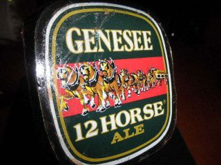 Vintage Genesee Beer & 12 Horse Ale Wood Tap Handles 14 