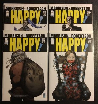 Happy 1 - 4 Image Comics Complete Series - All 4 First Print Grant Morrison Syfy