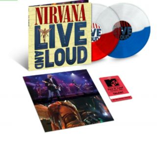 Nirvana - Live And Loud 2xlp Vinyl Limited Edition On Red/white/blue 500 Only