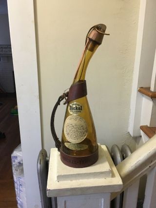 George Dickel Tennessee Whisky Amber Souvenir Bottle First Bottling October 1964