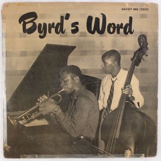 Donald Byrd: Byrd’s Word Us Savoy Mg 12032 Rare Jazz Lp