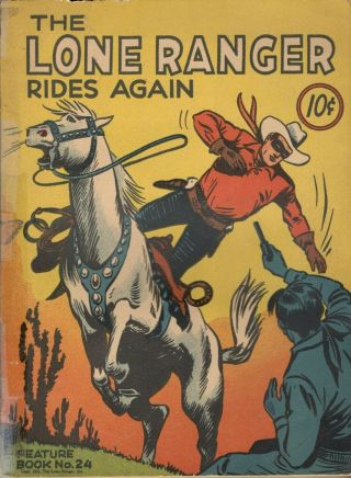 1939 Lone Ranger Rides Again - 70 Pages - B&w Comic Book Style Panels - Lg Softcover