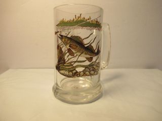 Schmidt Beer Glass Stein Walleye Wildlife Lv Collector Series Bar Mug