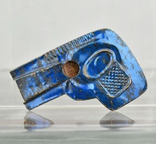 Vintage Tin Cracker Jack Prize Blue Gun Whistle Made In Germany