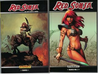 Red Sonja Travels Vol 1 & 2 Set Tp Tpb $49.  98srp Linsner Salazar Paul Renaud